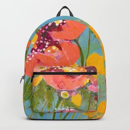 Happy, bright flowers Backpack
