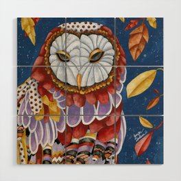 Owl Aura Wood Wall Art