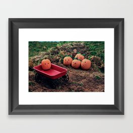Pumpkin Patch Framed Art Print