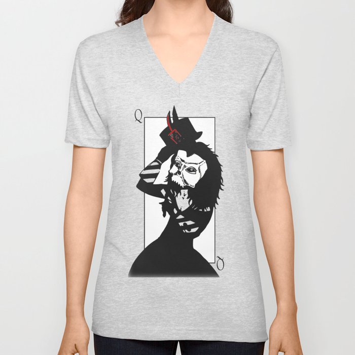 Courting the Crimson Queen V Neck T Shirt