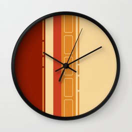Homey butter toast 2 Wall Clock | Summer, Indiansummer, Tomatosauce, Autumnleaves, 80S, Vintagedesign, Graphicdesign, Classic, Frenchtoast, Retrostripes 