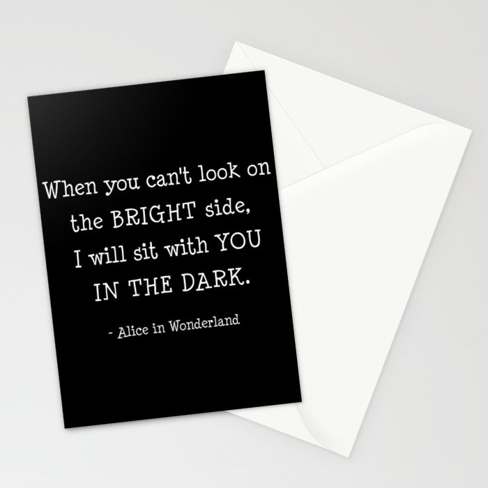 Bright side Stationery Cards by socoart CREDIT: SOCIETY6

