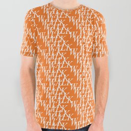 WALK (THREE) All Over Graphic Tee