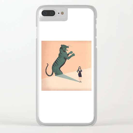 Business Woman Clear iPhone Case