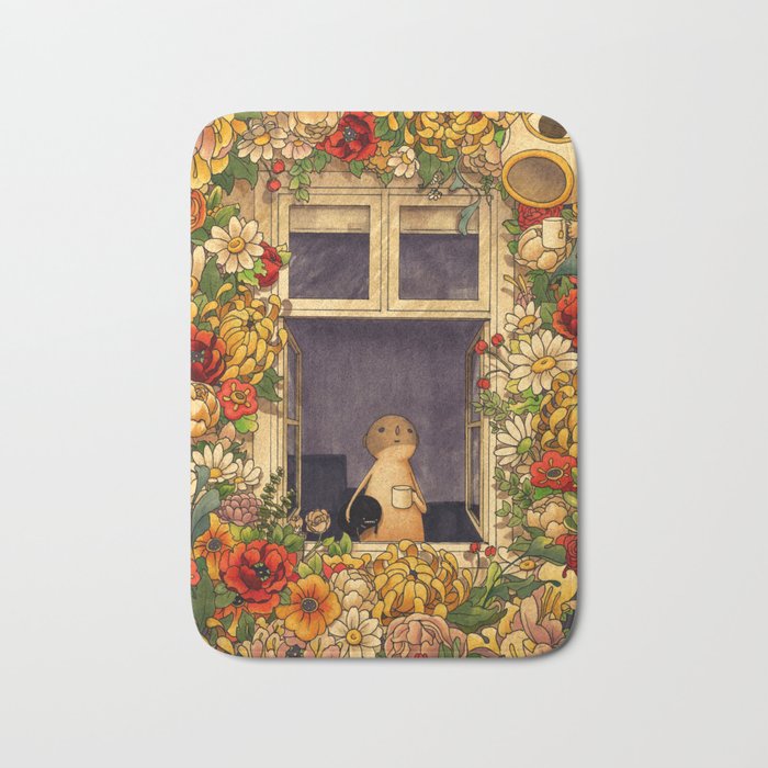 Flower Garden Bath Mat