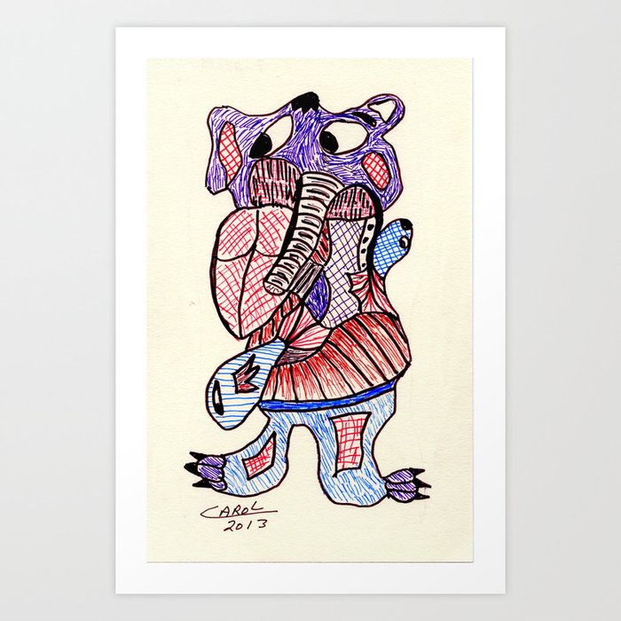 heartbroken art print by carolbrown society6