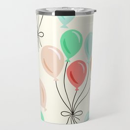 Balloon Party - Terracotta Mint Travel Mug