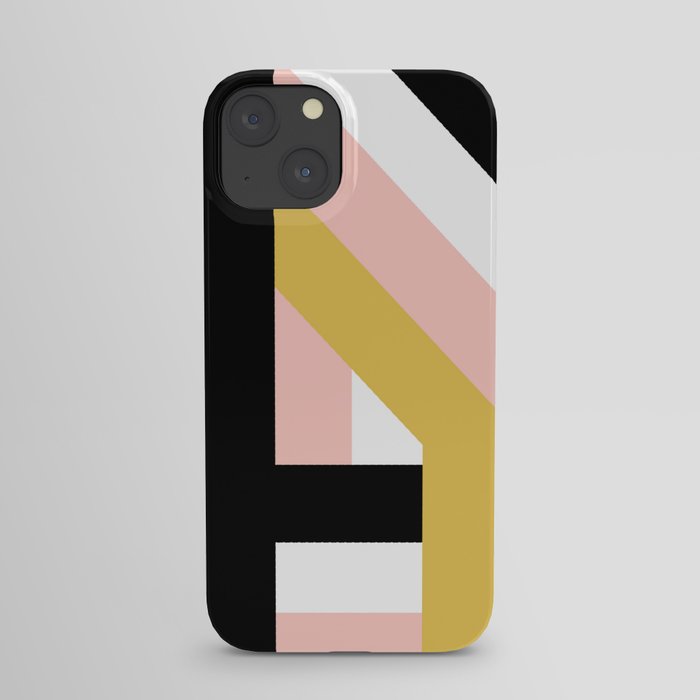 MODERN PINK LINES PATTERN iPhone Case