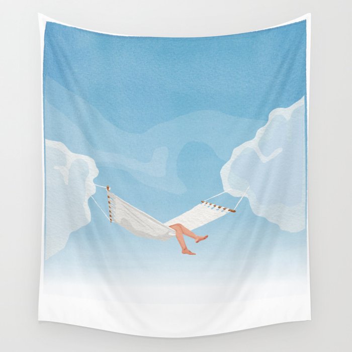 Sleeping in the Clouds Wall Tapestry