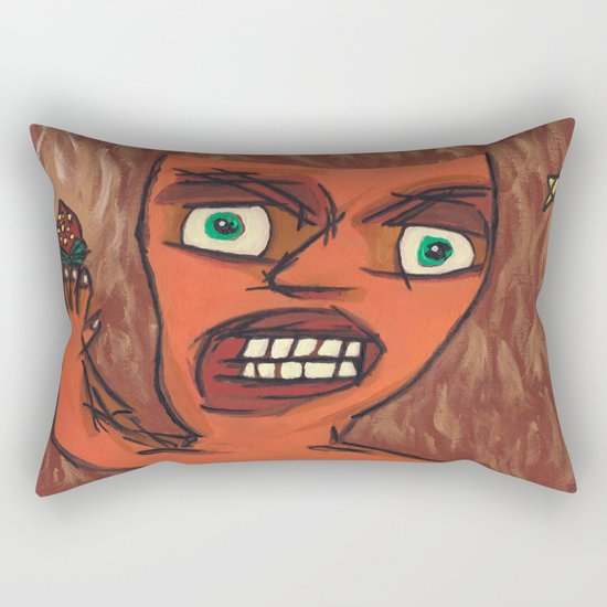 Sour Strawberries Rectangular Pillow