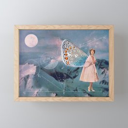 Becoming (A Butterfly) Framed Mini Art Print