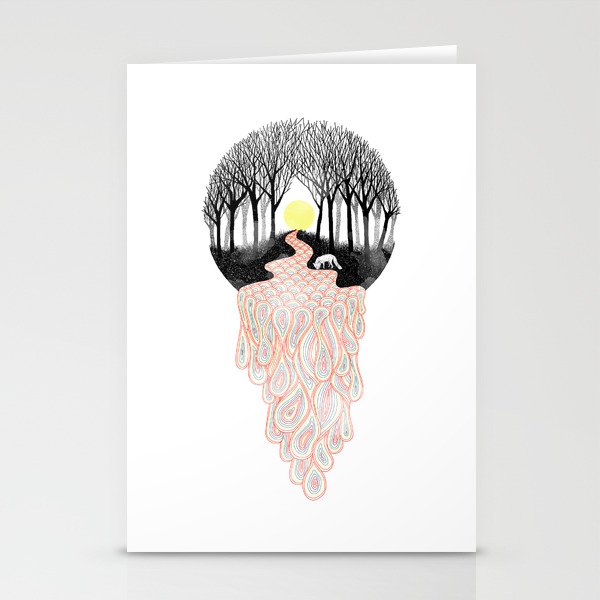 Through Darkness into the Light Stationery Cards