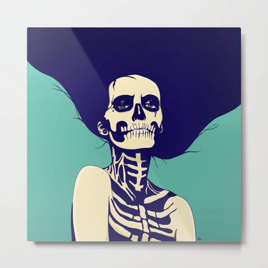 Día de las Muertas Metal Print