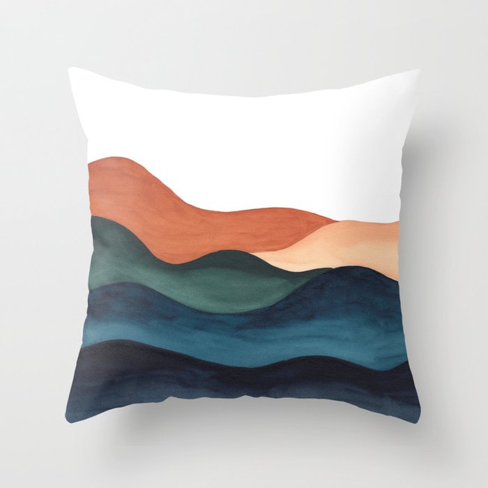 Colors of the Earth Throw Pillow