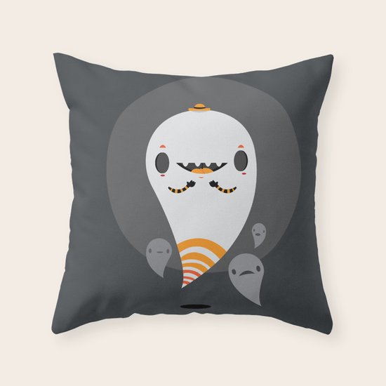 Ghosts Throw Pillow