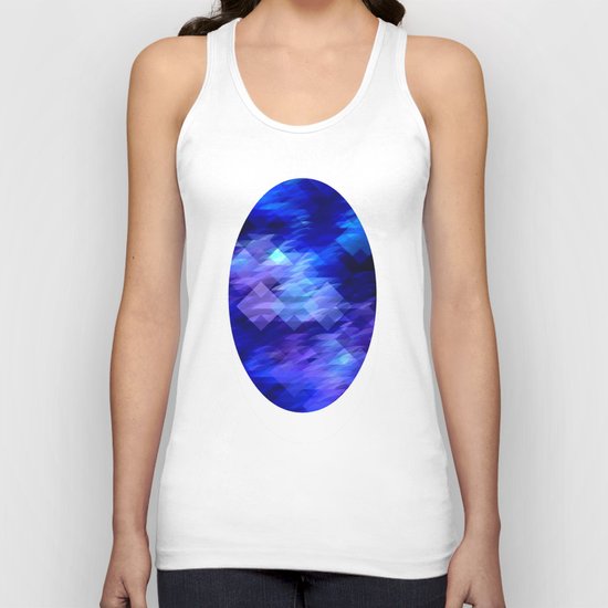 Anemone Wave Pixel Unisex Tank Top