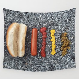 Deconstructed Hot Dog Wall Tapestry