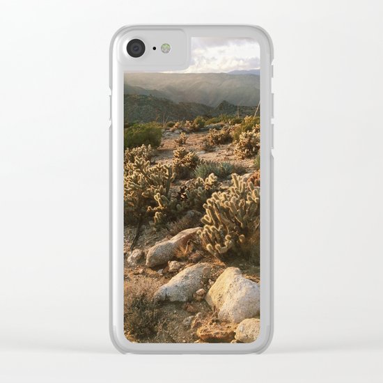Borrego Desert Sunset Clear iPhone Case