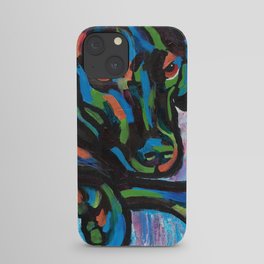Colorful Lab Puppy iPhone Case