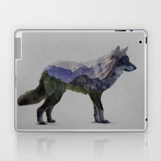 The Rocky Mountain Gray Wolf Laptop & iPad Skin
