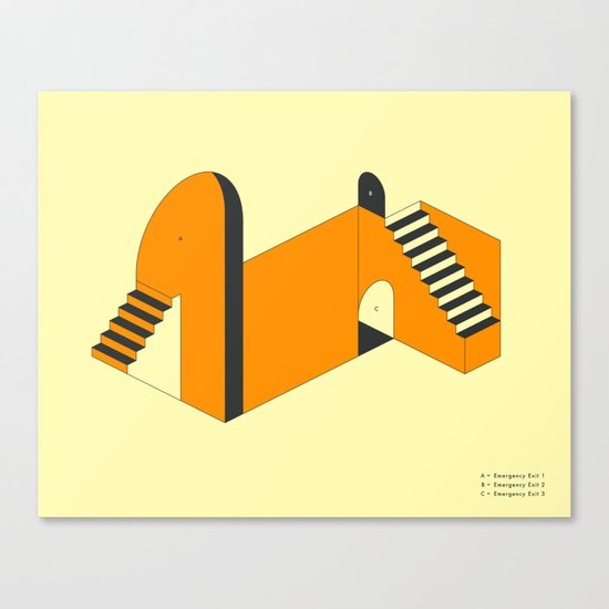 EMERGENCY EXITS (1) Canvas Print
