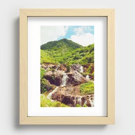Golden Falls Taiwan Recessed Framed Print