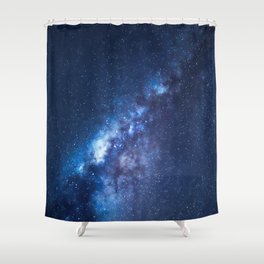 Sapphire Milky Way Shower Curtain