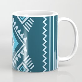 Blue geometric pattern Coffee Mug