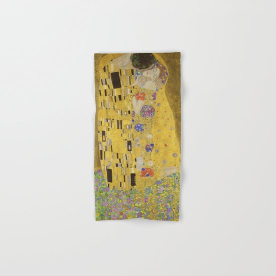 The Kiss by Gustav Klimt Hand & Bath Towel