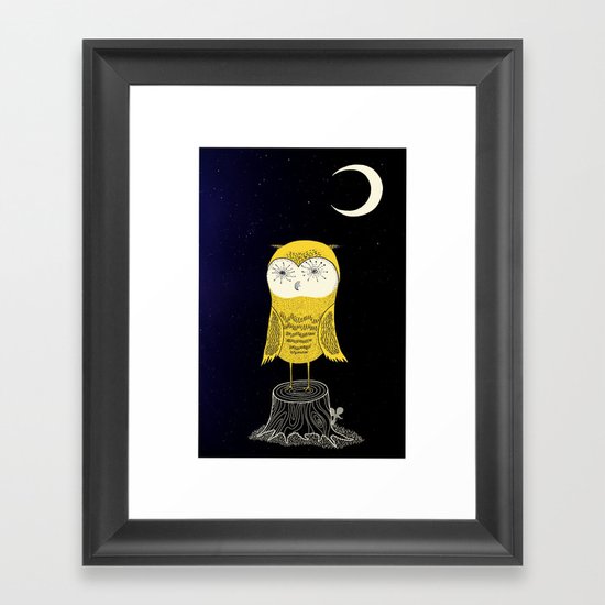 Night Owl Framed Art Print