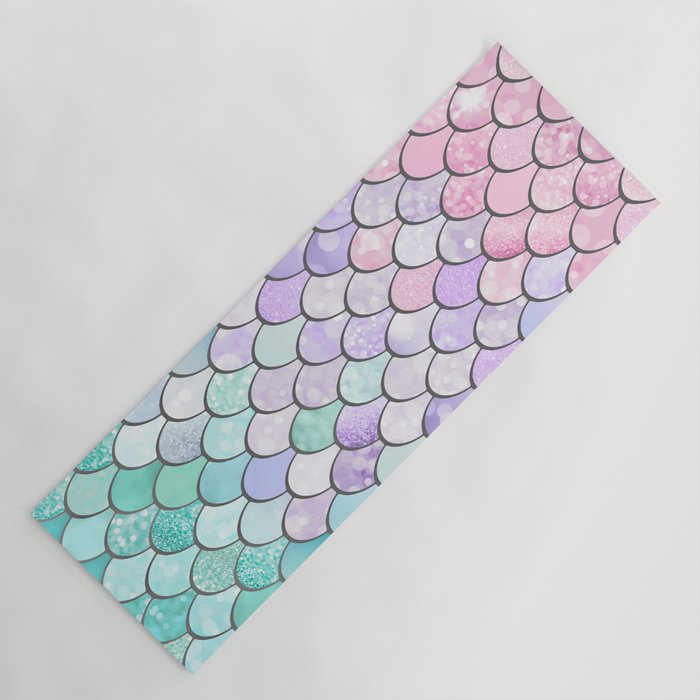 Mermaid yoga mat top