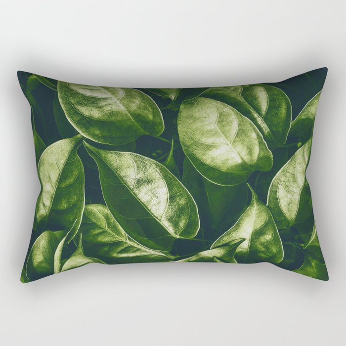 Greenery Pattern (Color) Rectangular Pillow