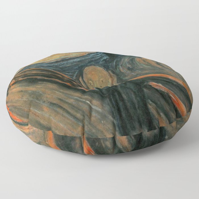 The Scream - Edvard Munch Floor Pillow