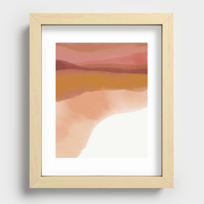 Desert Abstract No. 2 Recessed Framed Print
