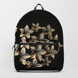 Unnatural Beauty Backpack | Pattern, Yolandacaporn, Digital, Fractals, Floral, Botanic, Brown, Garden, Tan, Leopardskin 