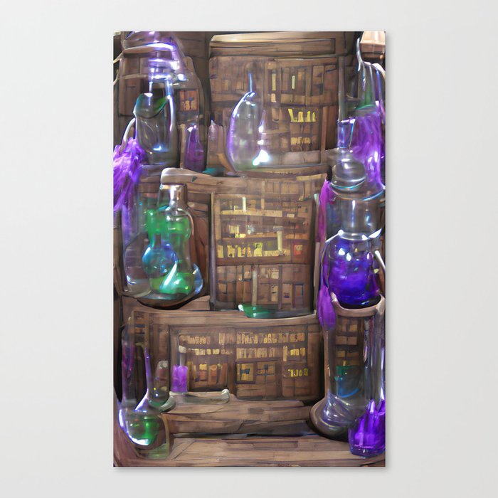 Apothecary Cabinet Canvas Print