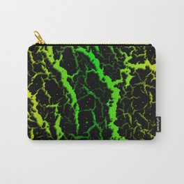 Cracked Space Lava - Yellow/Green Carry-All Pouch