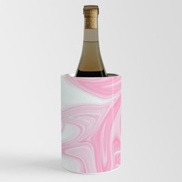 Pink & White Liquid Marble Wine Chiller