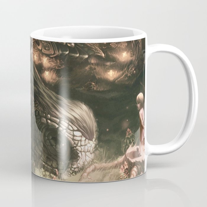 Little Girl and Her Dragon Coffee Mug