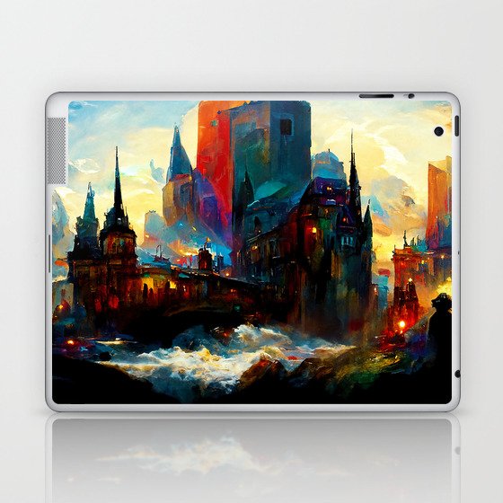 City from a colorful Universe Laptop & iPad Skin