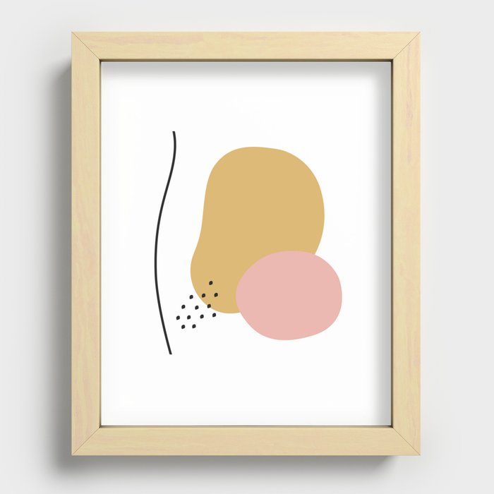 Abstract Shapes Recessed Framed Print