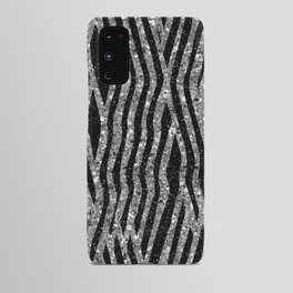 Glittery Zebra Faux Animal Fur Android Case