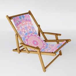 Colorful Bohemian Geometric Mandala 2 Sling Chair