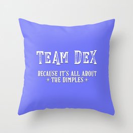 Team Dex Throw Pillow