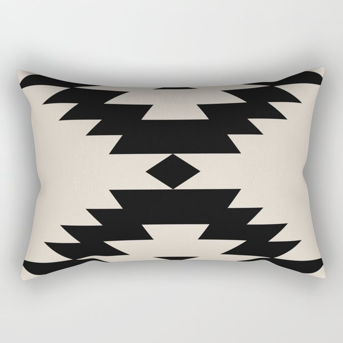 Southwestern Minimalism - Black Rectangular Pillow