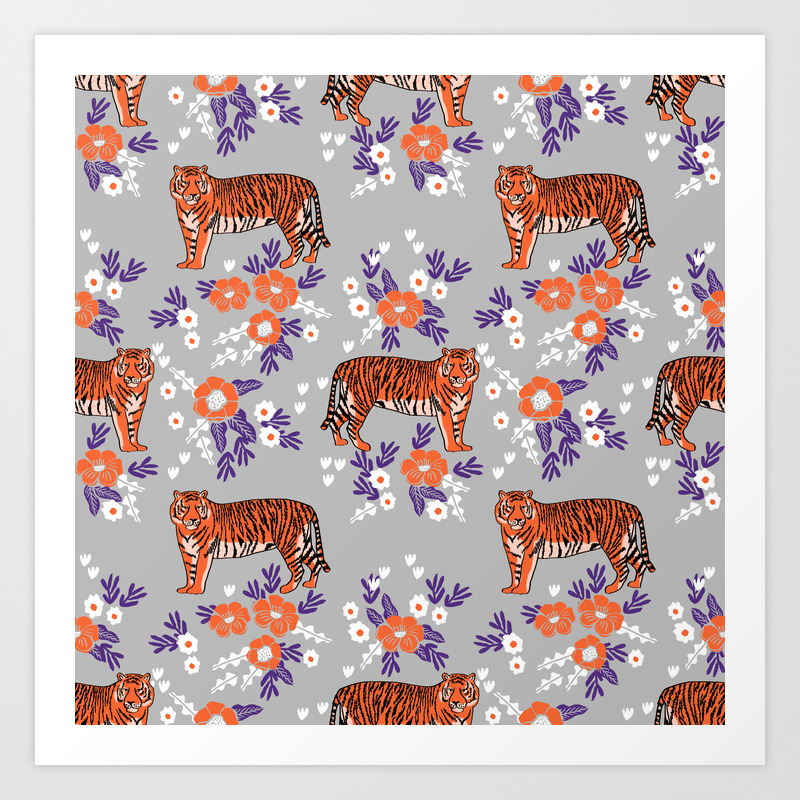 Tigers Orange And Purple Clemson Football Varsity University