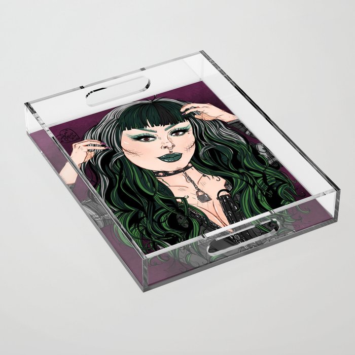 Green Queen Acrylic Tray
