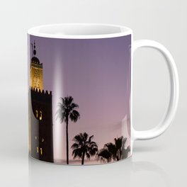 Koutoubia Moon - Marrakech Coffee Mug | Morocco, Moon, Dusk, Marrakech, Muslim, Mosque, Sunset, Architecture, Jemaael Fnaa, Islamic 