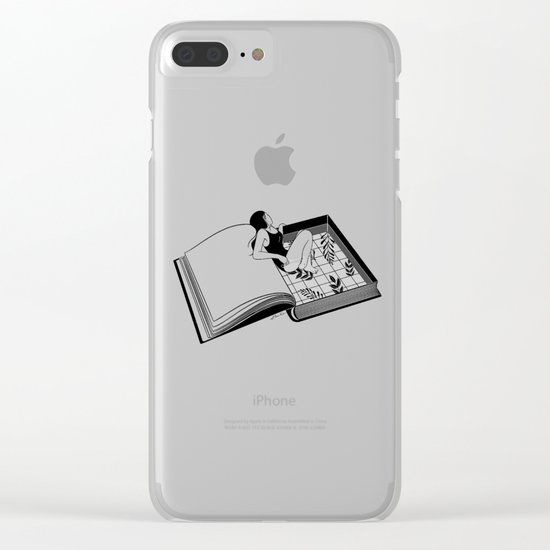 Drenched through my mind Clear iPhone Case
