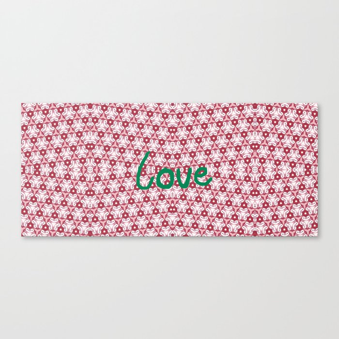 Love pattern  Canvas Print